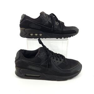 Nike Air Max 90 Recraft Shoes Men Size 8.5 Triple Black CN8490-003